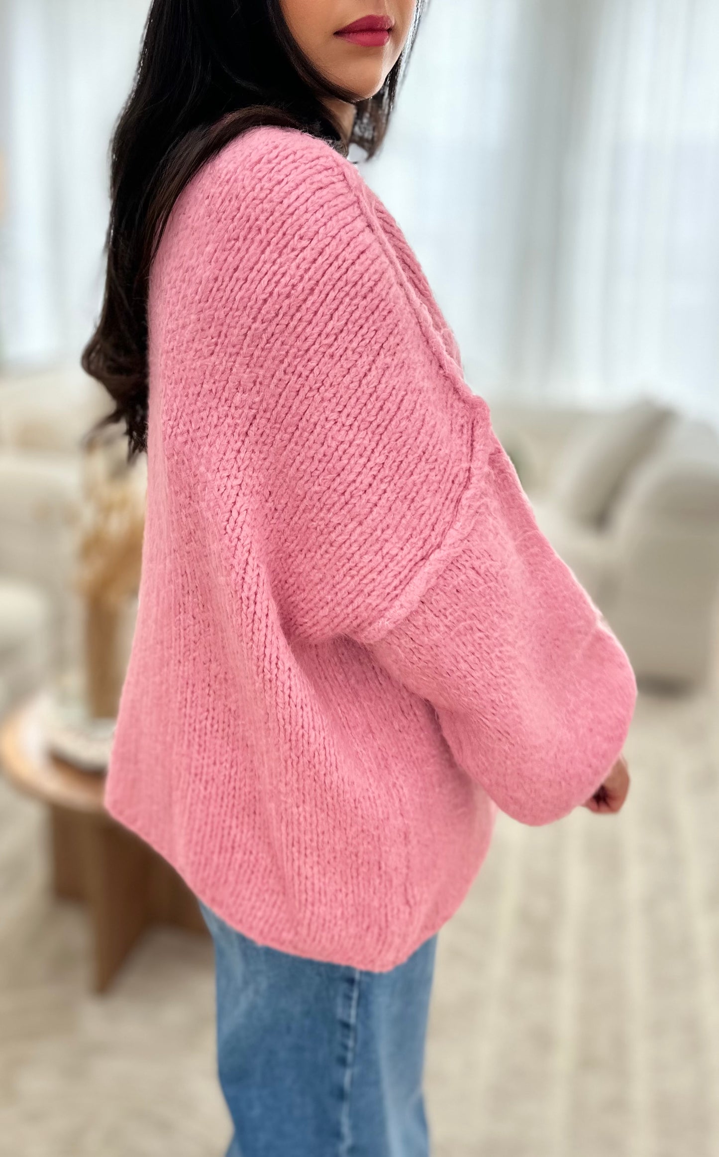 Gilet Giselle rose