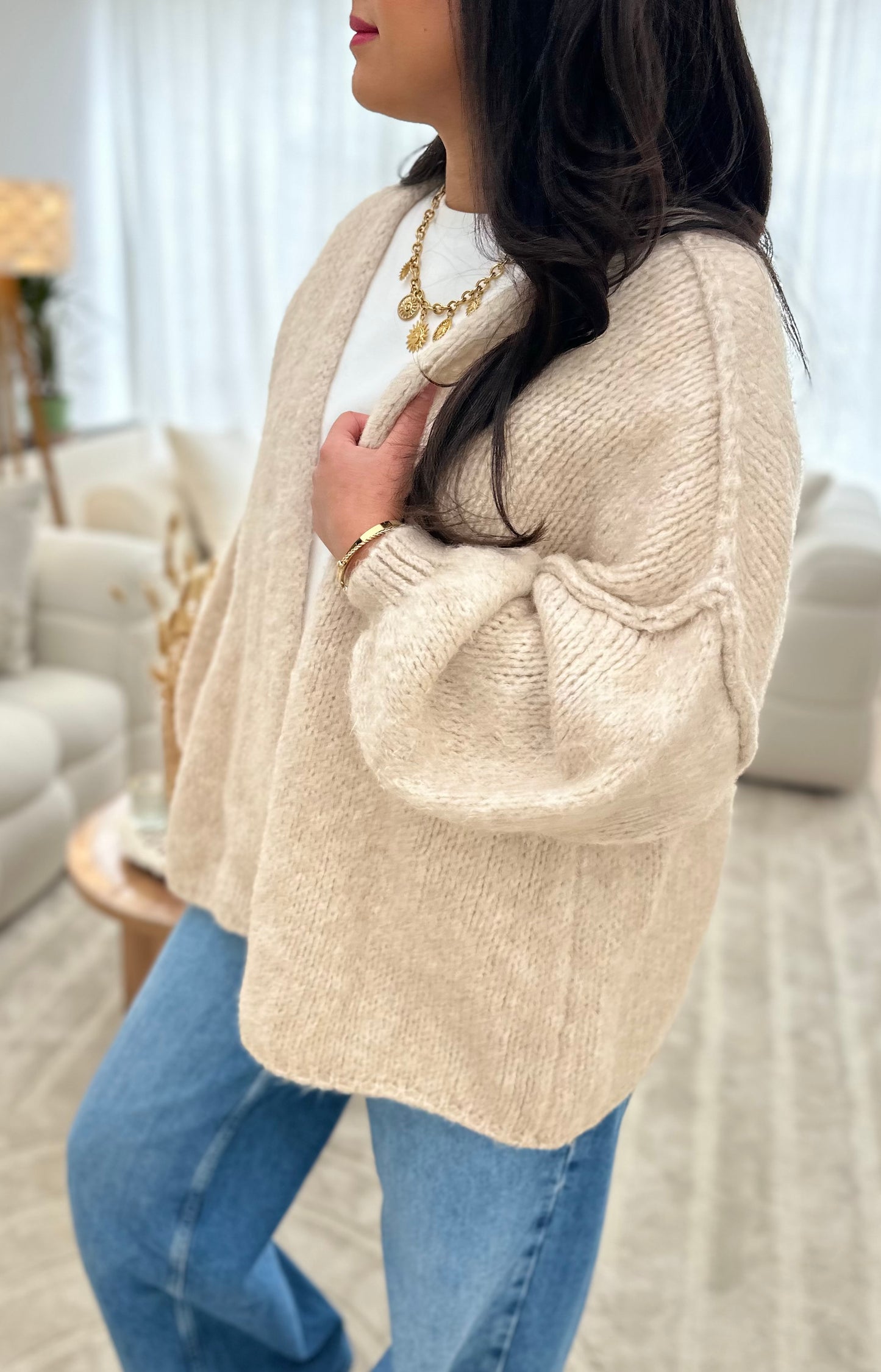 Gilet Giselle beige