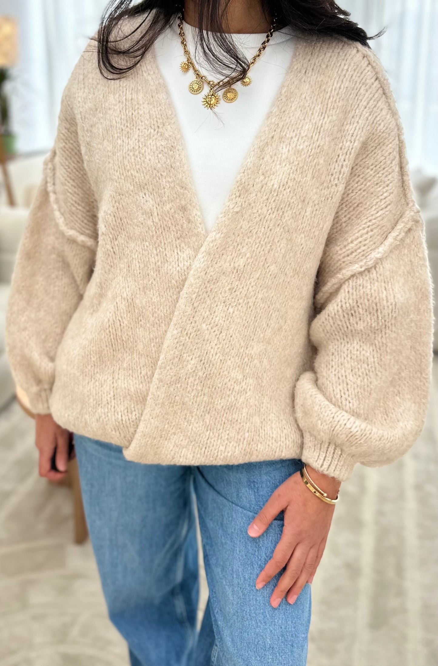 Gilet Giselle beige