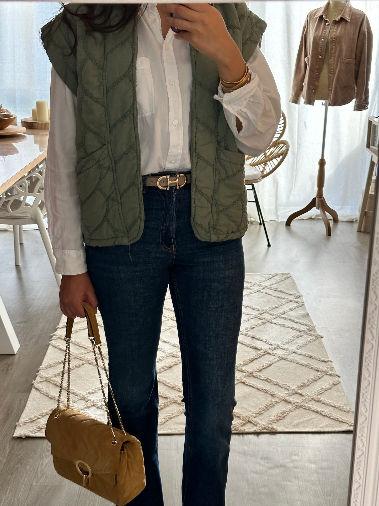 Veste Sans Manches Kaki