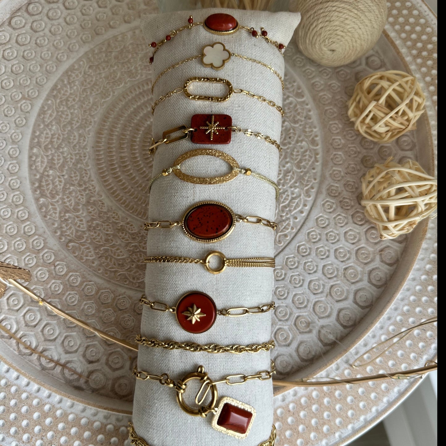 Bracelet Hana Bordeaux