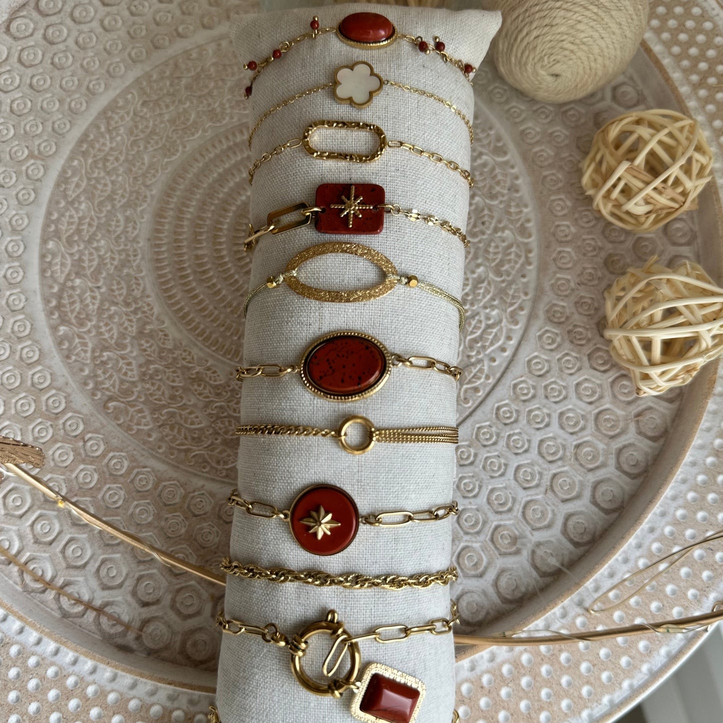Bracelet Sana Bordeaux