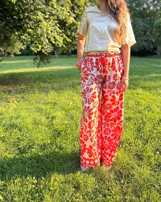 Pantalon India Rouge