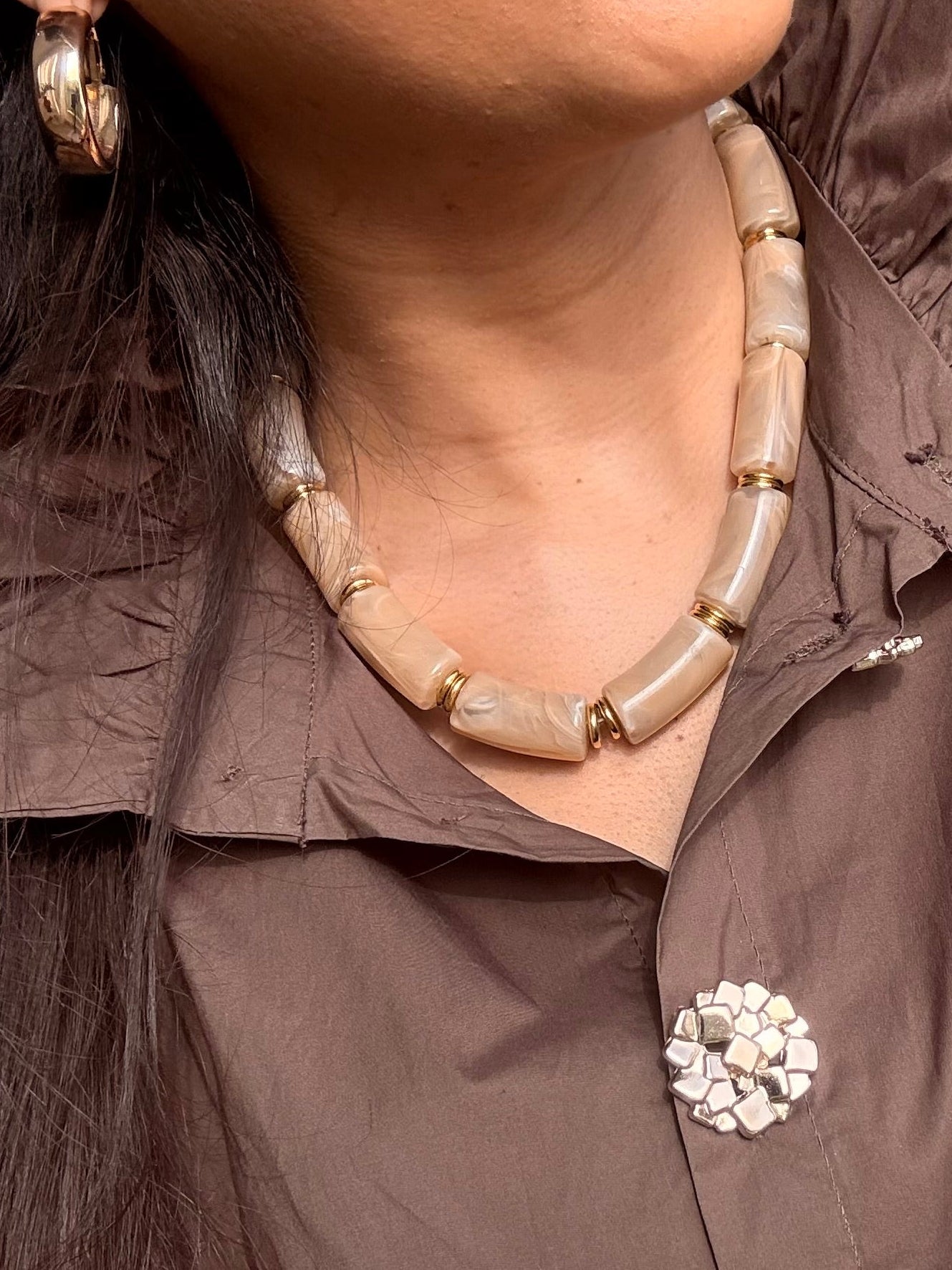 Collier Taupe