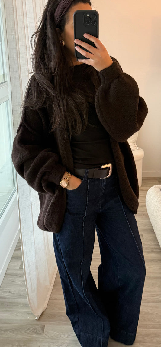 Gilet Giselle Marronne