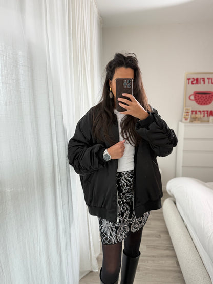Bomber Satiné Black